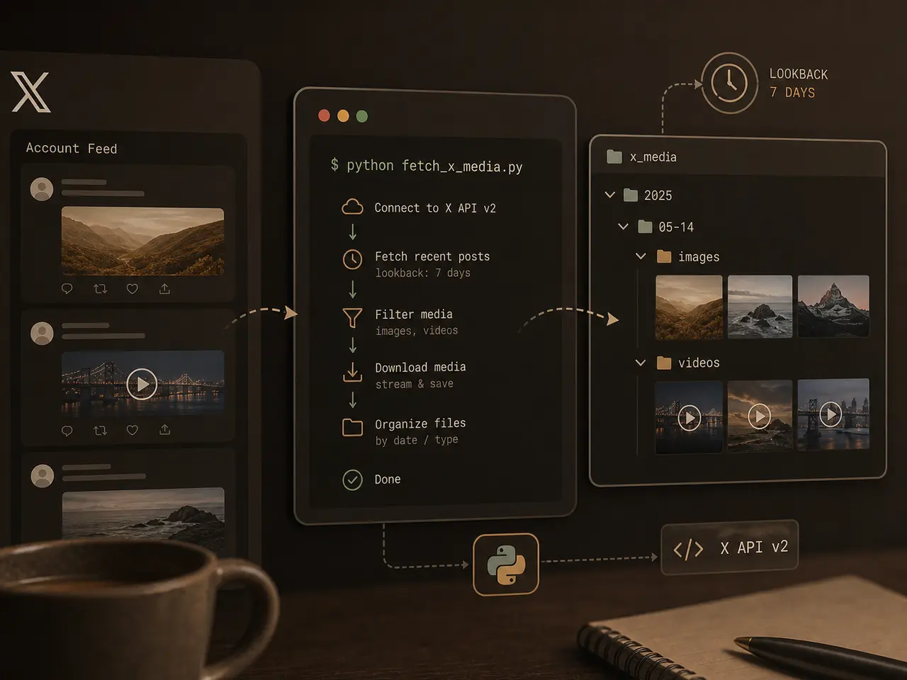 X Media Downloader — Representative project view